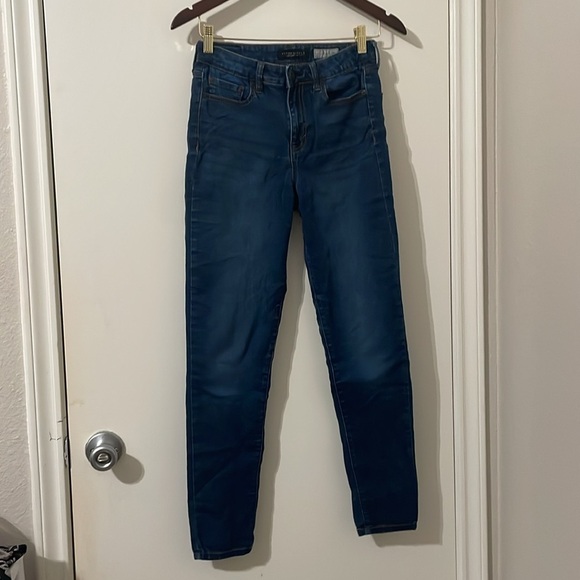 Aeropostale High Waisted Denim Jegging Size 2 - Picture 1 of 10